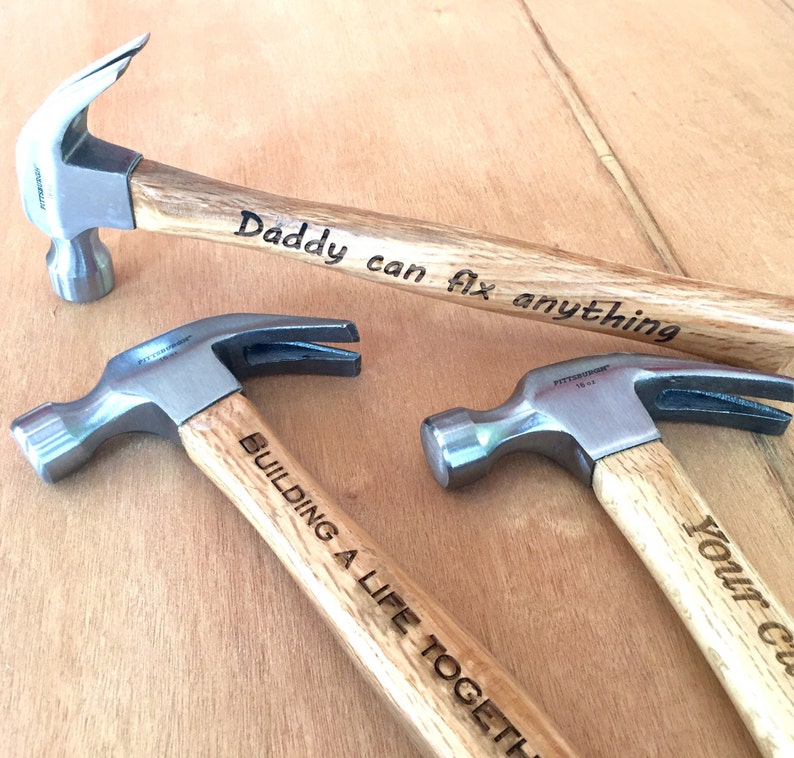 Personalized Hammer, Engraved Hammer, Custom Hammer - Personalized Hammer Gift - Gifts for Men - Husband Anniversary, Boyfriend Father's Day 