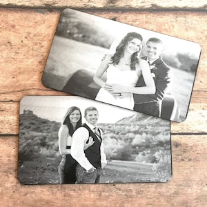 Engraved HANDWRITING Picture Wallet Card - Photo Wallet Insert -Groom gift, Husband gift, Anniversary gift for Boyfriend