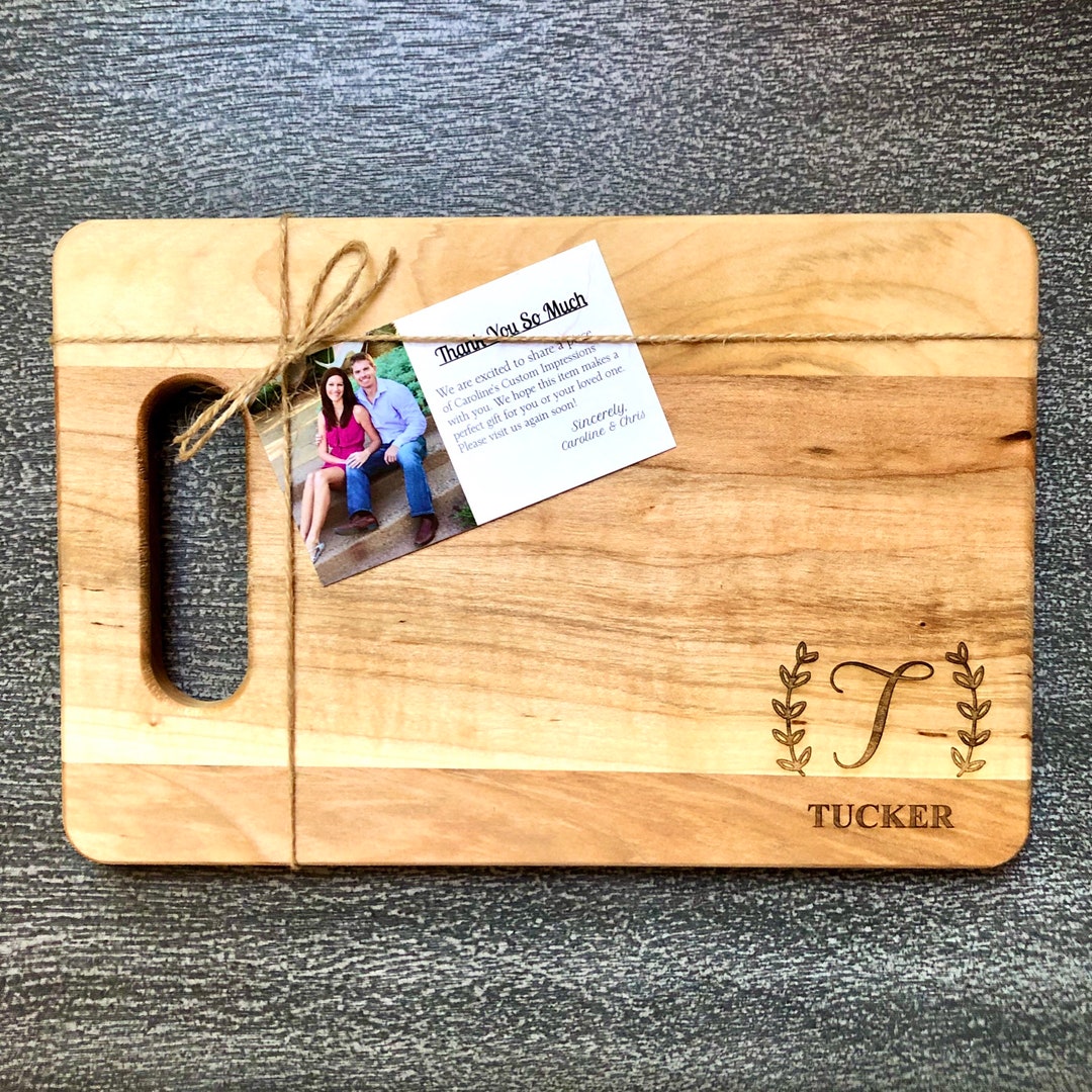 Maple Wood Cutting Board, Engraved Maple Cutting Board, Personalized ...