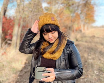 Sciarpa Infinita In Lana Merino Lavorata A Maglia Grossa: Calda E Calda Sciarpa Invernale - Italia - Foto 6
