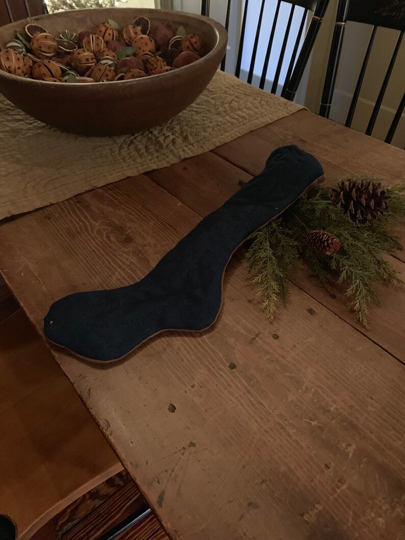 Antique Indigo Linsey Woolsey Stocking Etsy