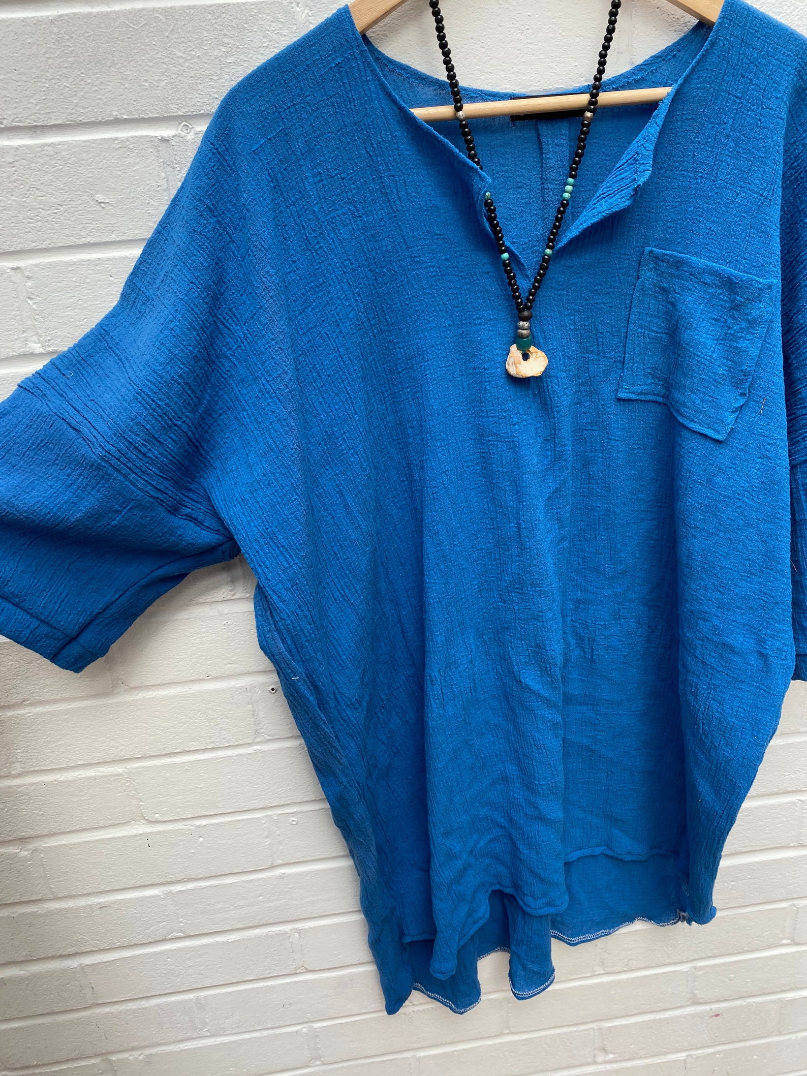 TRENDYBEGGARz Men's Cheese Cloth T Shirt in Blue Free | Etsy