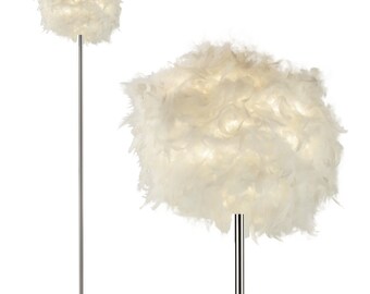 european style feather floor lamp