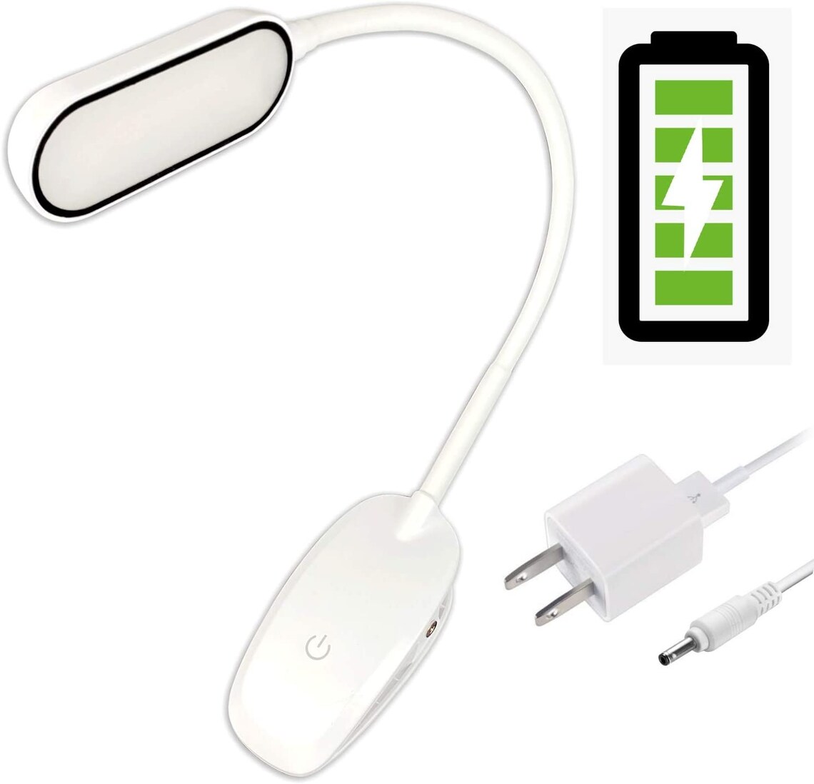Clip On Light Rechargeable Battery Operated Reading Light Etsy