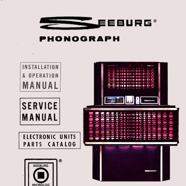 SEEBURG Jukebox-Handbuch als herunterladbares hochauflösendes PDF. Modelle SPS 160 und ESPS 160 „Olympian“ (Jukebox).