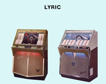Manuel WURLITZER Jukebox en pdf téléchargeable haute définition. Modèles Lyric M et E (1961-63) (juke-box)