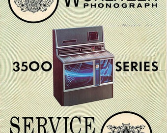 Handleiding voor de WURLITZER jukebox in hoge resolutie (PDF-download). Modellen 3500, 3510 en 3560 'Zodiac' (1971) (jukebox)