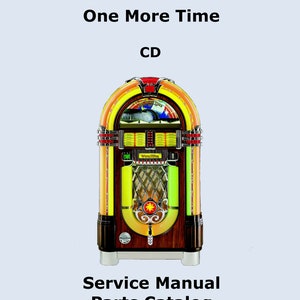 Jukebox WURLITZER Manual High resolution Instant PDF. Model One More Time CD with cd player CDM12  (1995) (juke box)