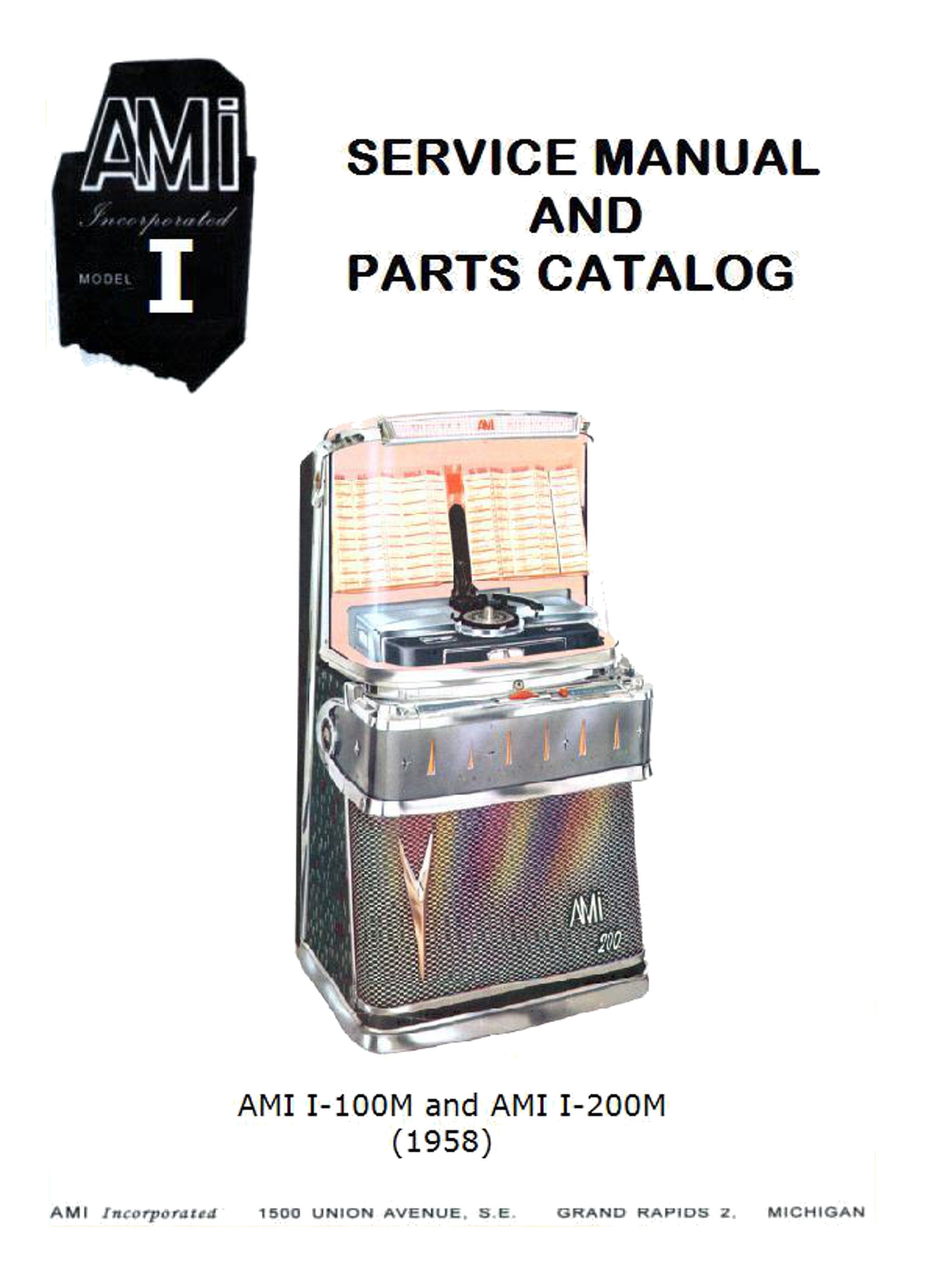 Jukebox AMI Manual High Resolution Instant PDF. Model I Manual Etsy