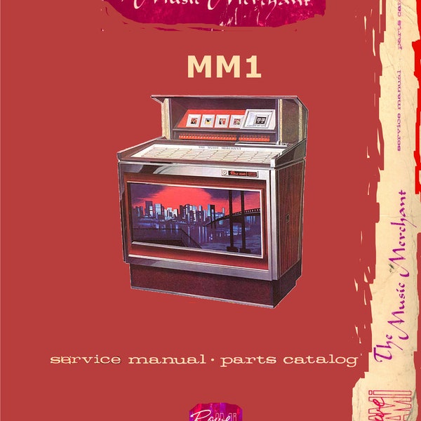 Jukebox Rowe AMI Manual High resolution Instant pdf. Model MM1 'The Music Merchant' 1967 (juke box)