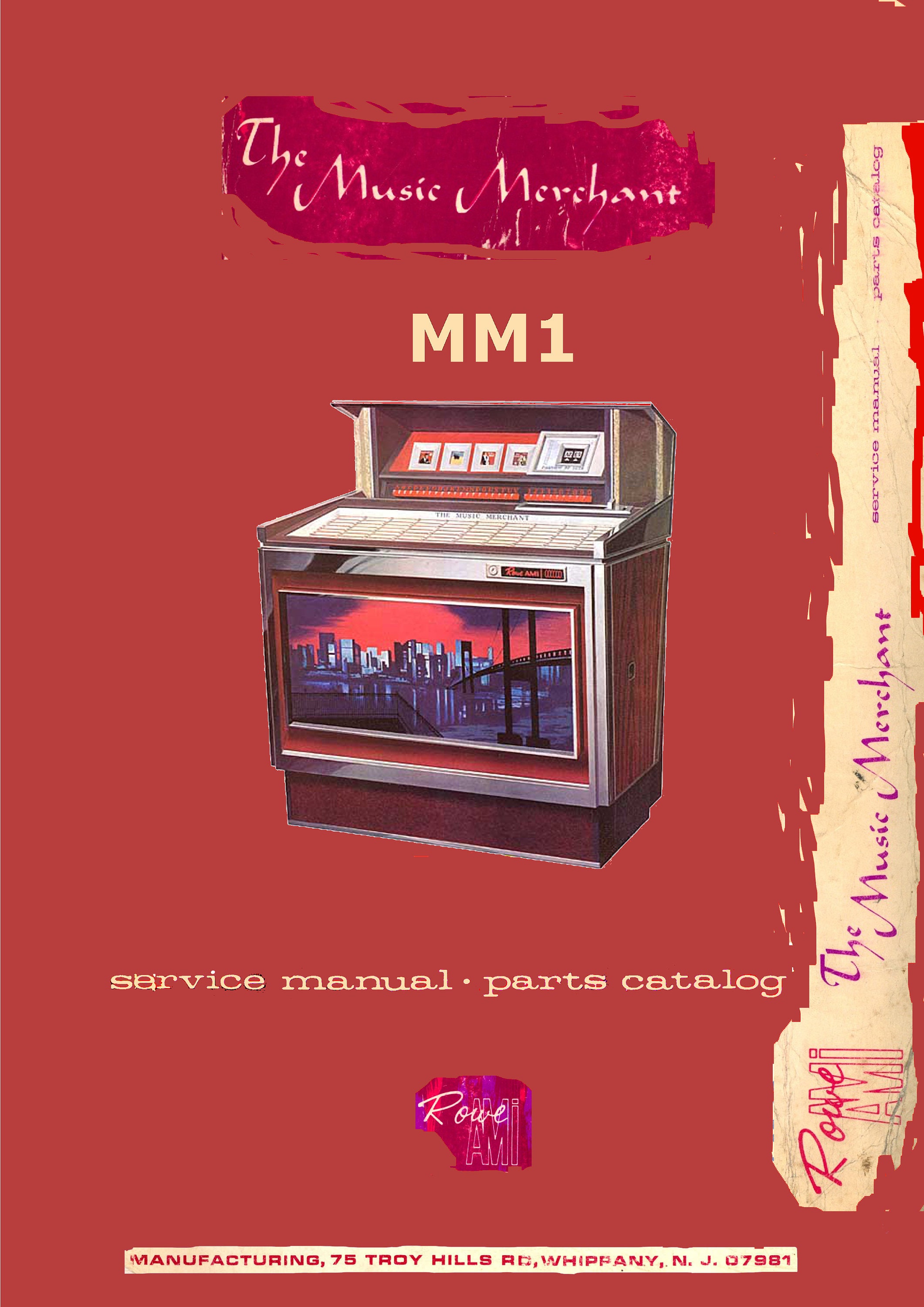 Jukebox Rowe AMI Manual High Resolution Instant Pdf. Model MM1 'the