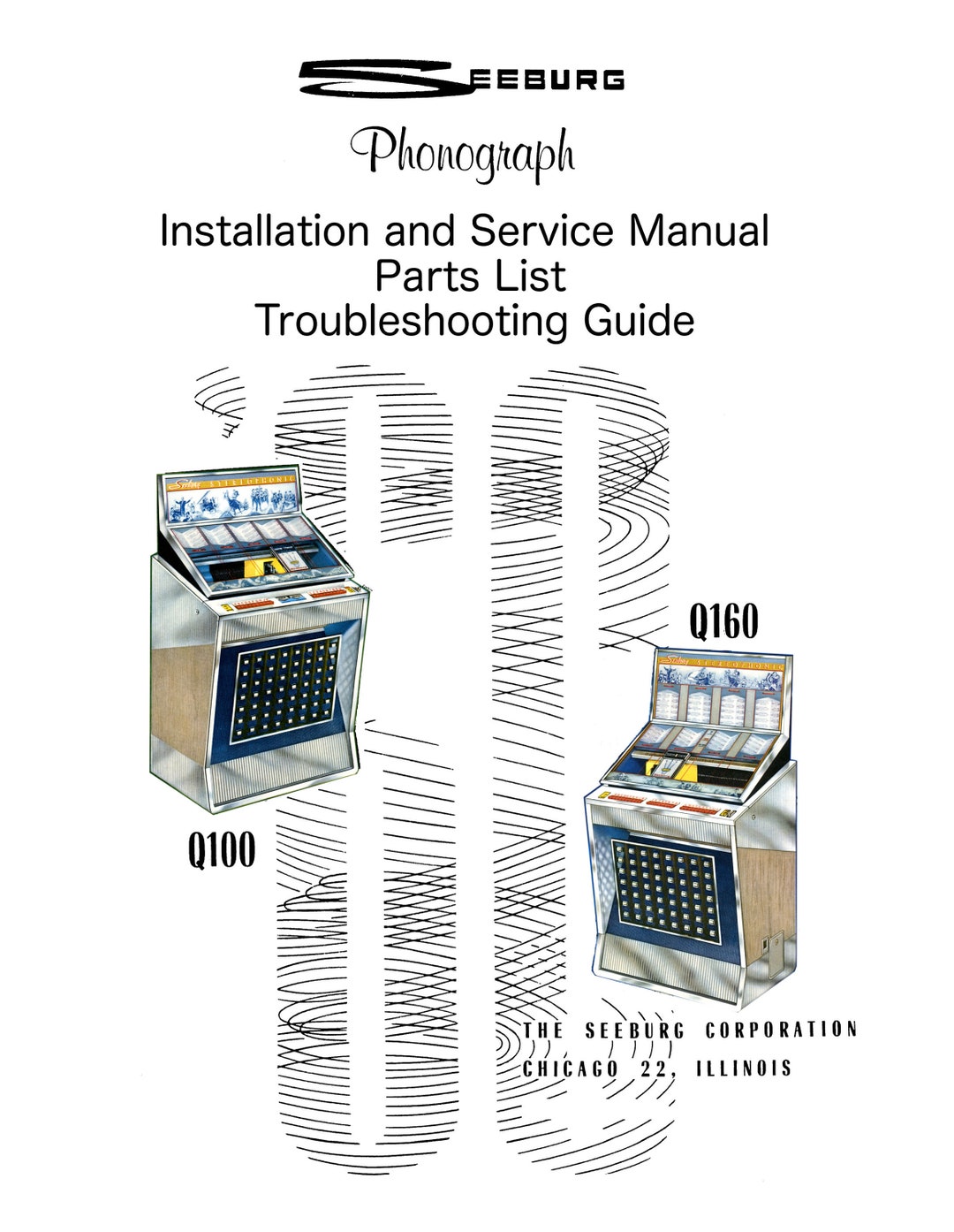 Jukebox SEEBURG Manual High Resolution Instant Pdf. Models Q