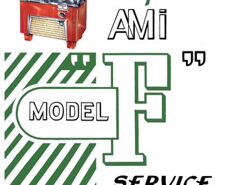 Jukebox AMI F Service and Parts Manual.  High resolution Instant PDF