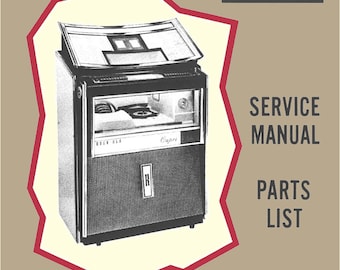 Jukebox ROCK-OLA Manual High resolution Instant PDF. Model 404 'Capri' (1963) (juke box)