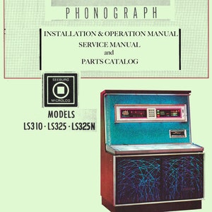 Jukebox SEEBURG Manual High resolution Instant pdf. Model LS3 Apollo (1970) (juke box)