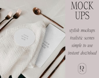 Maqueta de menú de papelería de boda