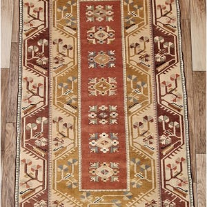 Turkish Milas Yoruk  Handmade Area Rug  /Classic Antique Home Decor /Oriental Handwoven Wool Carpet /Floor Covering/Unique Rug