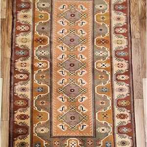 Turkish Milas Yoruk  Handmade Area Rug  /Classic Antique Home Decor /Oriental Handwoven Wool Carpet /Floor Covering/Unique Rug