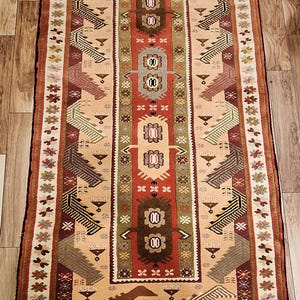 Turkish Milas Yoruk  Handmade Area Rug  /Classic Antique Home Decor /Oriental Handwoven Wool Carpet /Floor Covering/Unique Rug