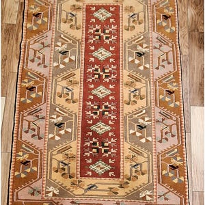 Turkish Milas Yoruk  Handmade Area Rug  /Classic Antique Home Decor /Oriental Handwoven Wool Carpet /Floor Covering/Unique Rug