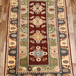 Turkish Milas Yoruk  Handmade Area Rug  /Classic Antique Home Decor /Oriental Handwoven Wool Carpet /Floor Covering/Unique Rug