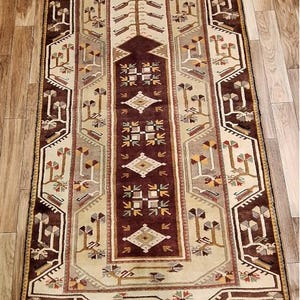 Turkish Milas Prayer Yoruk Handmade Area Rug /Classic Antique Home Decor /Oriental Handwoven Wool Carpet /Floor Covering/Unique
