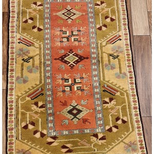 Turkish Milas Yoruk  Handmade Area Rug  /Classic Antique Home Decor /Oriental Handwoven Wool Carpet /Floor Covering/Unique Rug