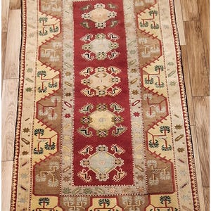 Turkish Milas Yoruk  Handmade Area Rug  /Classic Antique Home Decor /Oriental Handwoven Wool Carpet /Floor Covering/Unique Rug