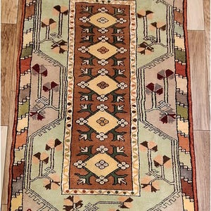 Turkish Milas Yoruk  Handmade Area Rug  /Classic Antique Home Decor /Oriental Handwoven Wool Carpet /Floor Covering/Unique Rug