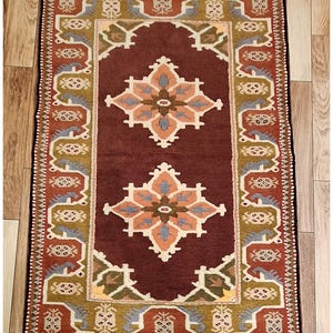 Turkish Milas Yoruk  Handmade Area Rug  /Classic Antique Home Decor /Oriental Handwoven Wool Carpet /Floor Covering/Unique Rug