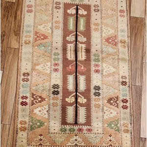Turkish Milas Yoruk  Handmade Area Rug  /Classic Antique Home Decor /Oriental Handwoven Wool Carpet /Floor Covering/Unique Rug