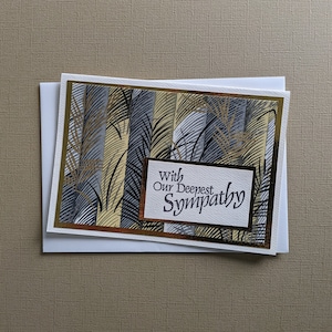 Carte de condoléances Chiyogami, Carte de sympathie, Carte de deuil, Carte pour perte LIVRAISON GRATUITE