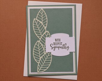 With Sympathy Card, Loss Card, Grief Card, FREE SHIPPING