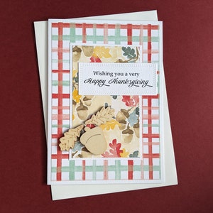 Acorn Thanksgiving Card FREE SHIPPING