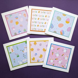 Easter Notelet Cards, Pack of 6.
