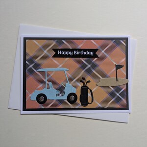 Golf Players Birthday Card FREE SHIPPING