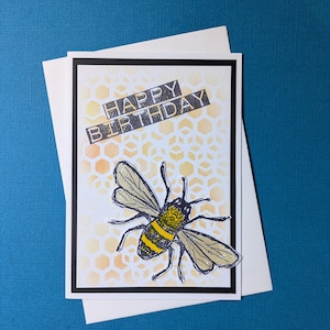 Bumble Bee Birthday Card FREE SHIPPING