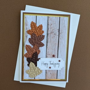 Herfstbladeren Thanksgiving-kaart GRATIS VERZENDING