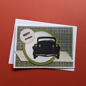 Oldtimer-Herren-Geburtstagskarte, KOSTENLOSER VERSAND
