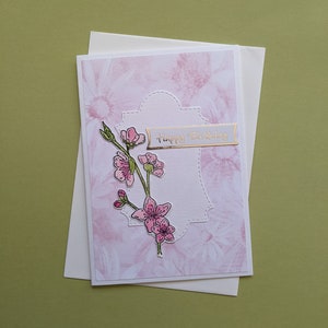 Cherry Blossom Verjaardagskaart GRATIS VERZENDING
