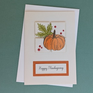 Tarjeta de Acción de Gracias con Calabaza, ENVÍO GRATIS