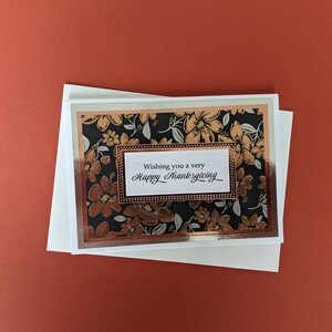 Handmade Thanksgiving Card FREE SHIPPING
