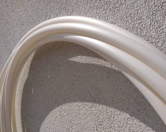 5/8" & 3/4" White Moonstone Performance Pearlescent Polypro Hula Hoop