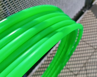 5/8" & 3/4" Uv Green Polypro Hula Hoop Collapsible