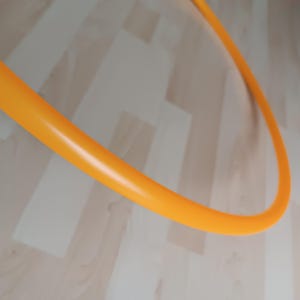 Ready to Ship Collapsible UV Orange Polypro Hula Hoop Mini 17&quot; 5/8&quot;