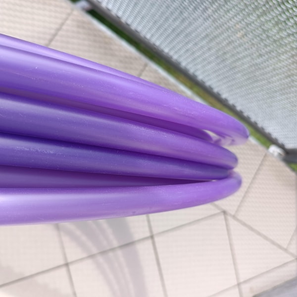 5/8" & 3/4" UV Purple Iris Polypro Hula Hoop Collapsible