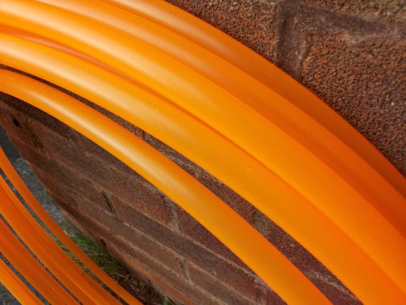 5/8" & 3/4" UV Orange Polypro Hula Hoop