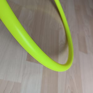 Ready to Ship Collapsible UV Yellow Polypro Hula Hoop Mini 17&quot; 3/4&quot;