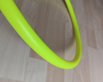 Ready to Ship Collapsible UV Yellow Polypro Hula Hoop Mini 17" 3/4"