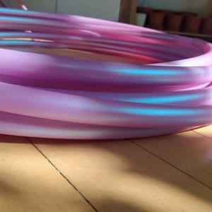 3/4&quot; & 5/8&quot; Unicorn Double Rainbow Colorshifting Polypro Hula Hoop